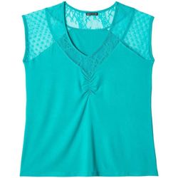 Vêtements Femme Pyjamas / Chemises de nuit Pomm'poire Top de pyjama turquoise Ukulele Bleu