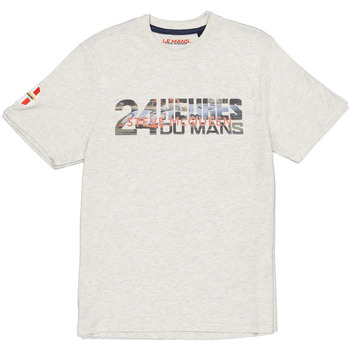 Vêtements Homme Débardeurs / T-shirts sans manche 24H Le Mans TEE SHIRT STEVE MCQUEEN TSM15-0002 HEATHER ECRU Ecru
