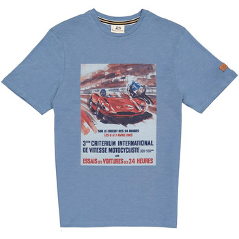 Vêtements Homme Débardeurs / T-shirts sans manche 24H Le Mans TEE SHIRT TSM63-150 BLEU Bleu