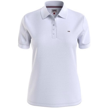 Vêtements Femme T-shirts & Polos Tommy Jeans Polo femme  Ref 57726 YBR White Blanc