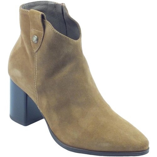Chaussures Femme Low Match boots NeroGiardini I117271DE Velour Marron