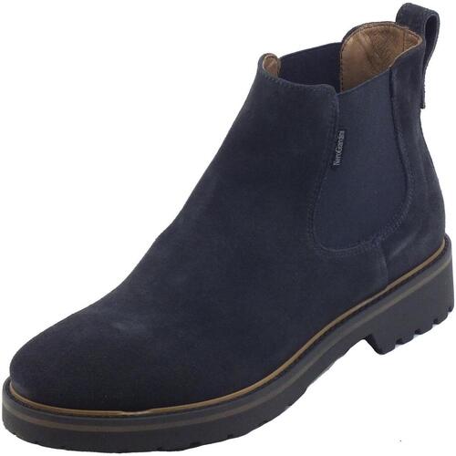 Chaussures Femme Negro Boots NeroGiardini I216810D Velour Bleu