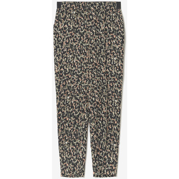 Vêtements Femme Pantalons Le Temps des Cerises Pantalon way à motif léopard kaki Vert