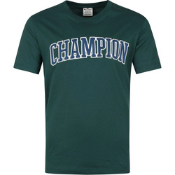 Vêtements Homme Automne / Hiver Champion T-Shirt Logo Vert Foncé Vert