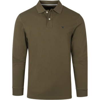 Vêtements Homme T-shirts & Polos Hackett Long Sleeve Polo Khaki Kaki