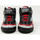 Chaussures Baskets mode Geox BASKET JUNIOR GRAY BOY NOIR ROUGE Rouge