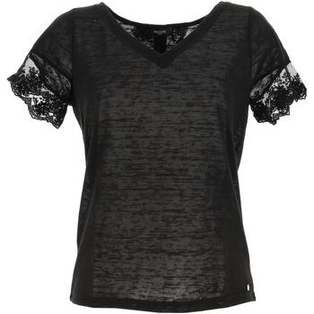 Vêtements Femme T-shirts manches courtes Deeluxe Divine to w Noir