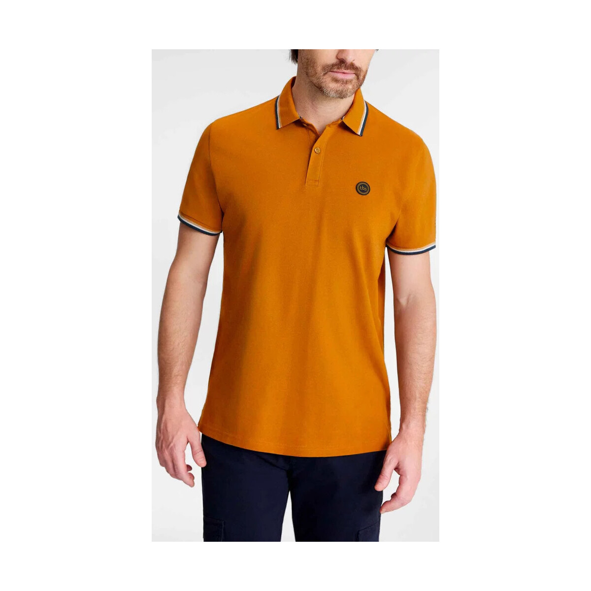 Vêtements Homme Polos manches courtes TBS YVANEPOL Marron