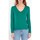 Vêtements Femme T-shirts manches longues Topman Essential Sweater met overdyed print op de voor en achterkant in lilakong T-shirt fluide col V JAIPUR Vert