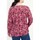 Vêtements Femme T-shirts manches longues La Fiancee Du Mekong T-shirt evasé coton flammé imprimé GONGLO Rose
