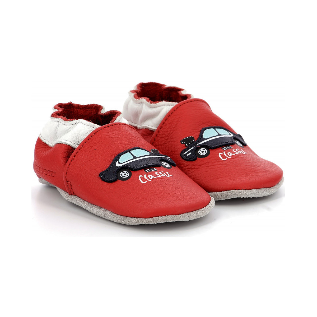 Chaussures Garçon Chaussons bébés Robeez Classicar Rouge