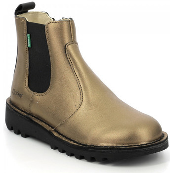 Chaussures Fille Boots Kickers puma tazon 6 fm mens sneakers in whiteblacksilver BRONZE