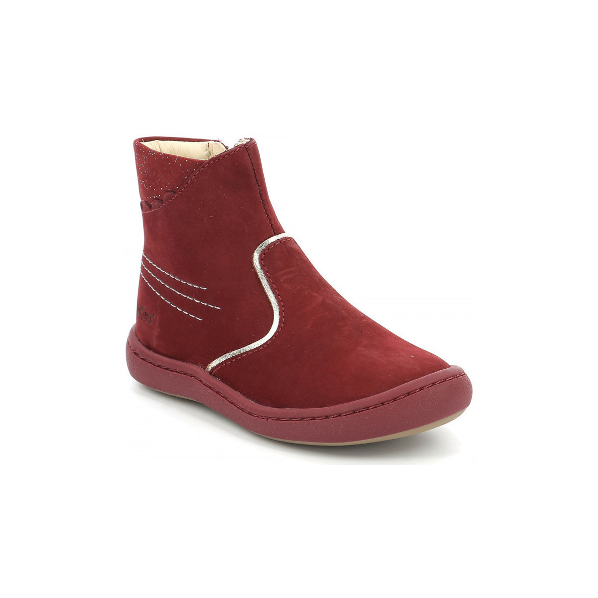 Chaussures Fille Boots Kickers Kickpoppy Rouge