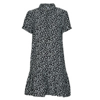Vêtements Femme Robes courtes JDY JDYLION S/S PLACKET DRESS Noir / Blanc