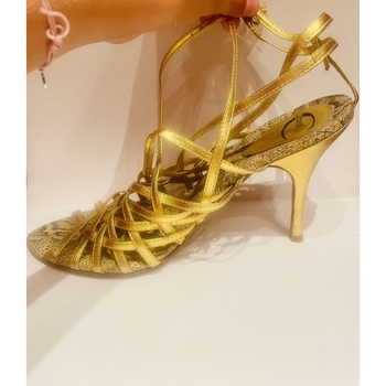 Chaussures Femme Sandales et Nu-pieds Roberto Cavalli Sandales dorées Doré