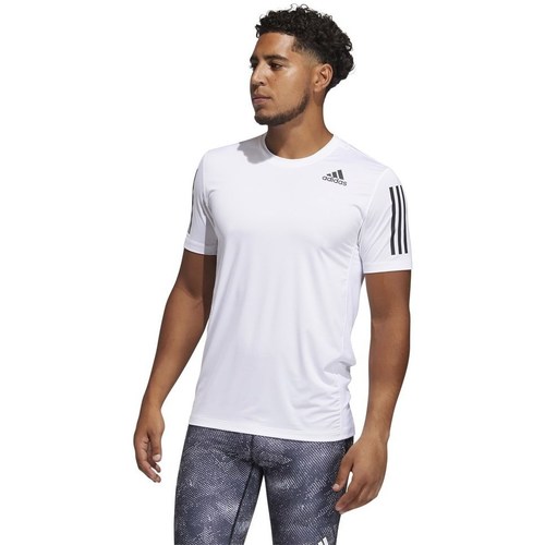 adidas Originals Techfit Fitted 3STRIPES Blanc - Vêtements T-shirts manches  courtes Homme 79,99 €