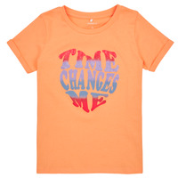 Vêtements Fille T-shirts manches courtes Name it NKFTATIANNA SS TOP Orange