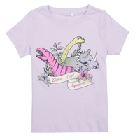Vêtements Fille T-shirts manches courtes Name it NMFBRIGITA SS TOP Violet