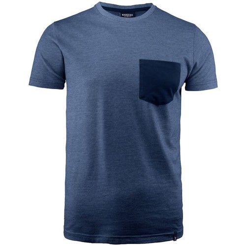 Vêtements T-shirts manches longues Harvest UB200 Bleu