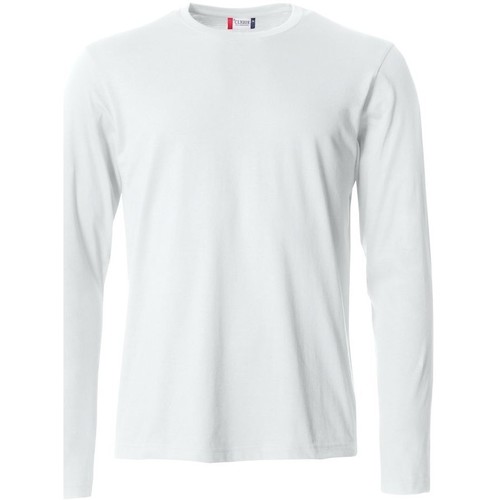 Vêtements Homme T-shirts manches longues C-Clique Basic Blanc
