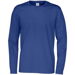 Vêtements Homme T-shirts contrast-trim manches longues Cottover  Bleu