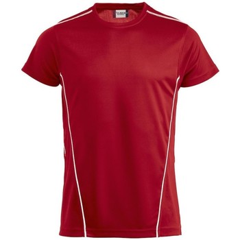 Vêtements T-shirts cotton manches longues C-Clique  Rouge
