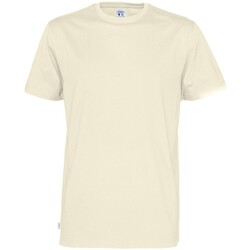 Kappa T-shirt met logo op de voorkant in crème