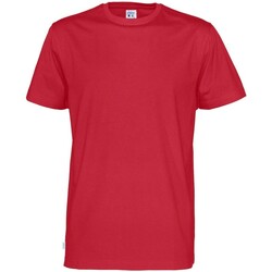 Vêtements Homme T-shirts contrast-trim manches longues Cottover  Rouge