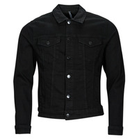 Vêtements Homme Vestes en jean Only & Sons  ONSCOIN BLACK 4332 JACKET Noir