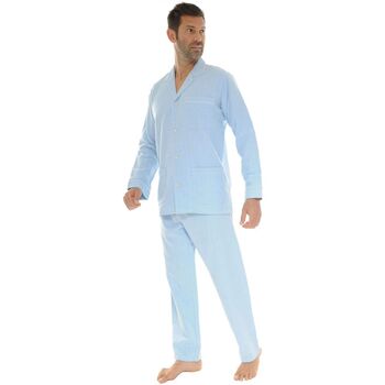 Vêtements Homme Pyjamas / Chemises de nuit Christian Cane PYJAMA FLAINE BLEU