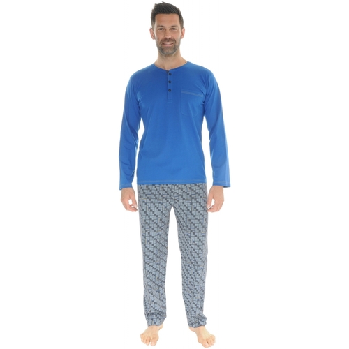 Vêtements Homme Pyjamas / Chemises de nuit Christian Cane ILARIO Bleu