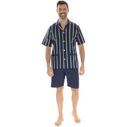 Vêtements Homme Pyjamas / Chemises de nuit Christian Cane PYJAMA COURT. BLEU NATYS Bleu