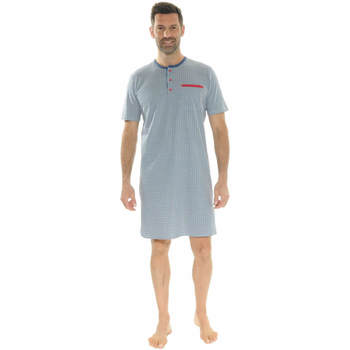 Vêtements Homme Pyjamas / Chemises de nuit Christian Cane CHEMISE DE NUIT BLEU NAEL BLEU