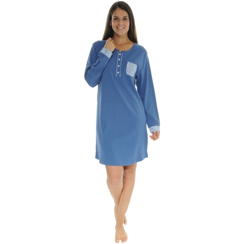 Vêtements Femme Pyjamas / Chemises de nuit Christian Cane CHEMISE DE NUIT JESS Bleu