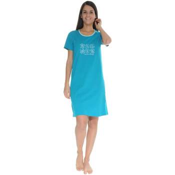 Vêtements Femme Pyjamas / Chemises de nuit Christian Cane CHEMISE DE NUIT BLEU MADELINE Bleu