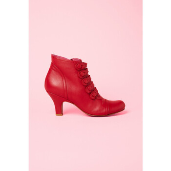 Chaussures Femme Bottines Antoine Et Lili Coton Du Monde Rouge