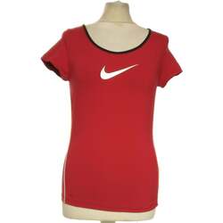 Vêtements Femme T-shirts & Polos nike cortez top manches courtes  36 - T1 - S Rouge Rouge