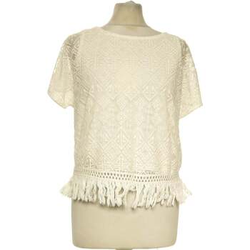 Vêtements Femme Top 5 des ventes Mango top manches courtes  36 - T1 - S Blanc Blanc