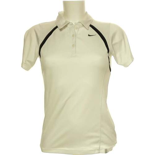 Nike polo femme 38 - T2 - M Blanc Blanc - Vêtements T-shirts & Polos Femme  11,00 €