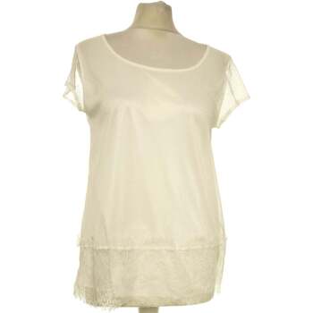 Vêtements Femme T-shirts monochrome & Polos Morgan top manches courtes  38 - T2 - M Blanc Blanc