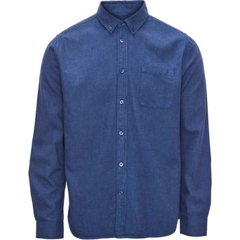 Vêtements Homme Chemises manches longues Knowledge Cotton Apparel Chemise Bleu Foncé Bleu