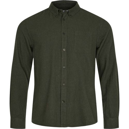 Vêtements Homme Chemises manches longues Knowledge Cotton Apparel Chemise Vert Foncé Vert