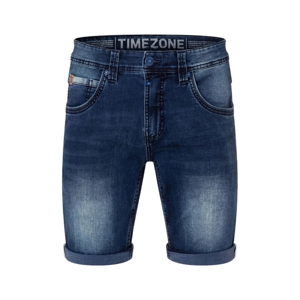 Vêtements Homme Shorts / Bermudas Timezone Short en jean  Ref 56331 3858 Light Royal Wash Bleu