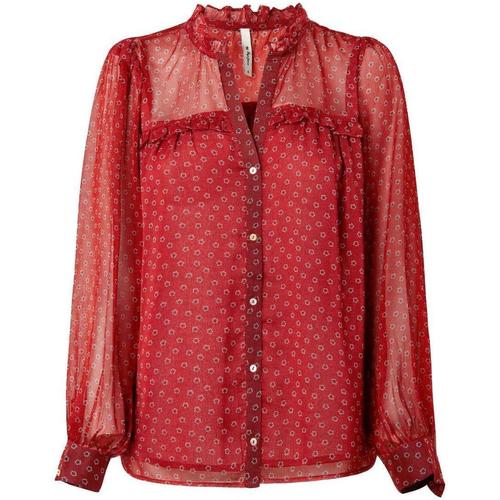 Vêtements Femme Roman Petite Spot Print Twist Waist Midi Dress Pepe jeans  Rouge