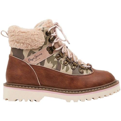 Chaussures Fille Bottes Pepe fitness jeans  Marron