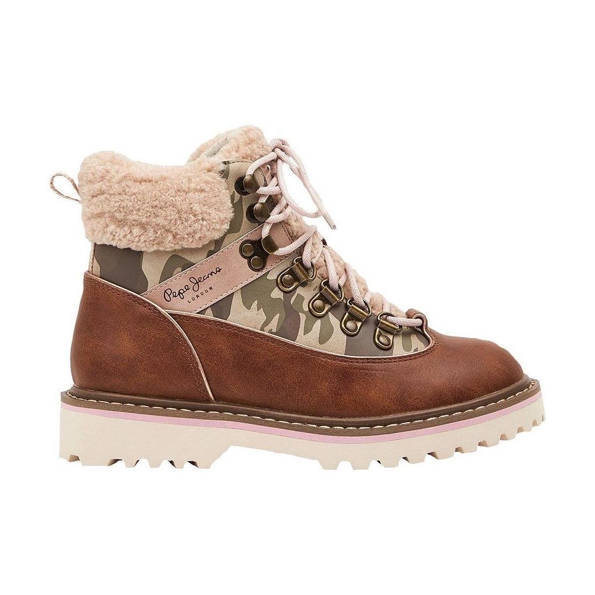 Chaussures Fille Bottes Pepe jeans kontrasts Marron