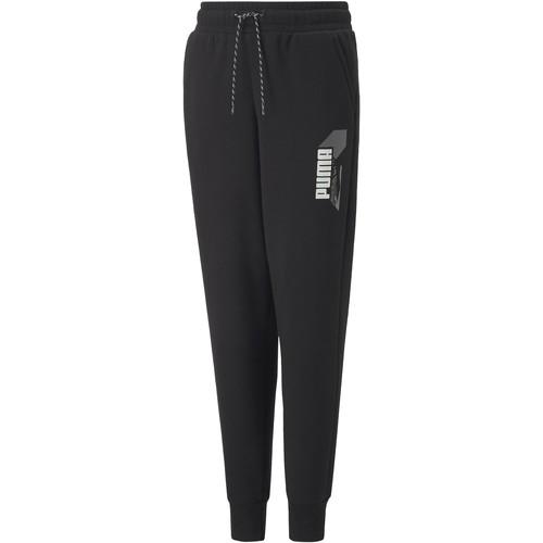 Vêtements Fille Pantalons Puma Jogging  Alpha Sweat Noir