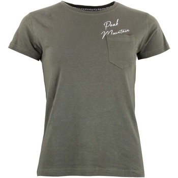 Vêtements Femme T-shirts manches courtes Peak Mountain T-shirt manches courtes femme AJOJO KAKI