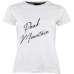Vêtements Femme T-shirts BLEND manches courtes Peak Mountain T-shirt manches courtes femme ATRESOR Blanc