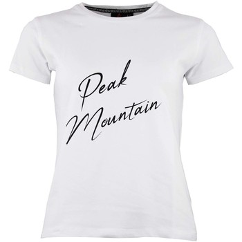 Vêtements Femme T-shirts manches courtes Peak Mountain T-shirt manches courtes femme ATRESOR BLANC